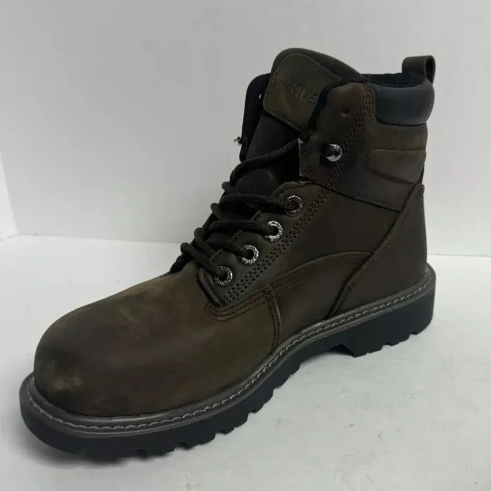 Wolverine Men's FloorHand Waterproof Steel Toe Boots Brown Size 8 M